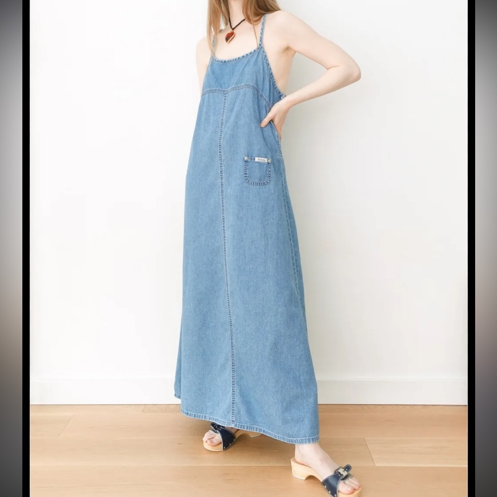 Vintage Guess Blue Denim Dress | 9